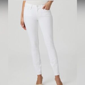 Paige White Verdugo Ankle Cotton Stretch Skinny Jeans